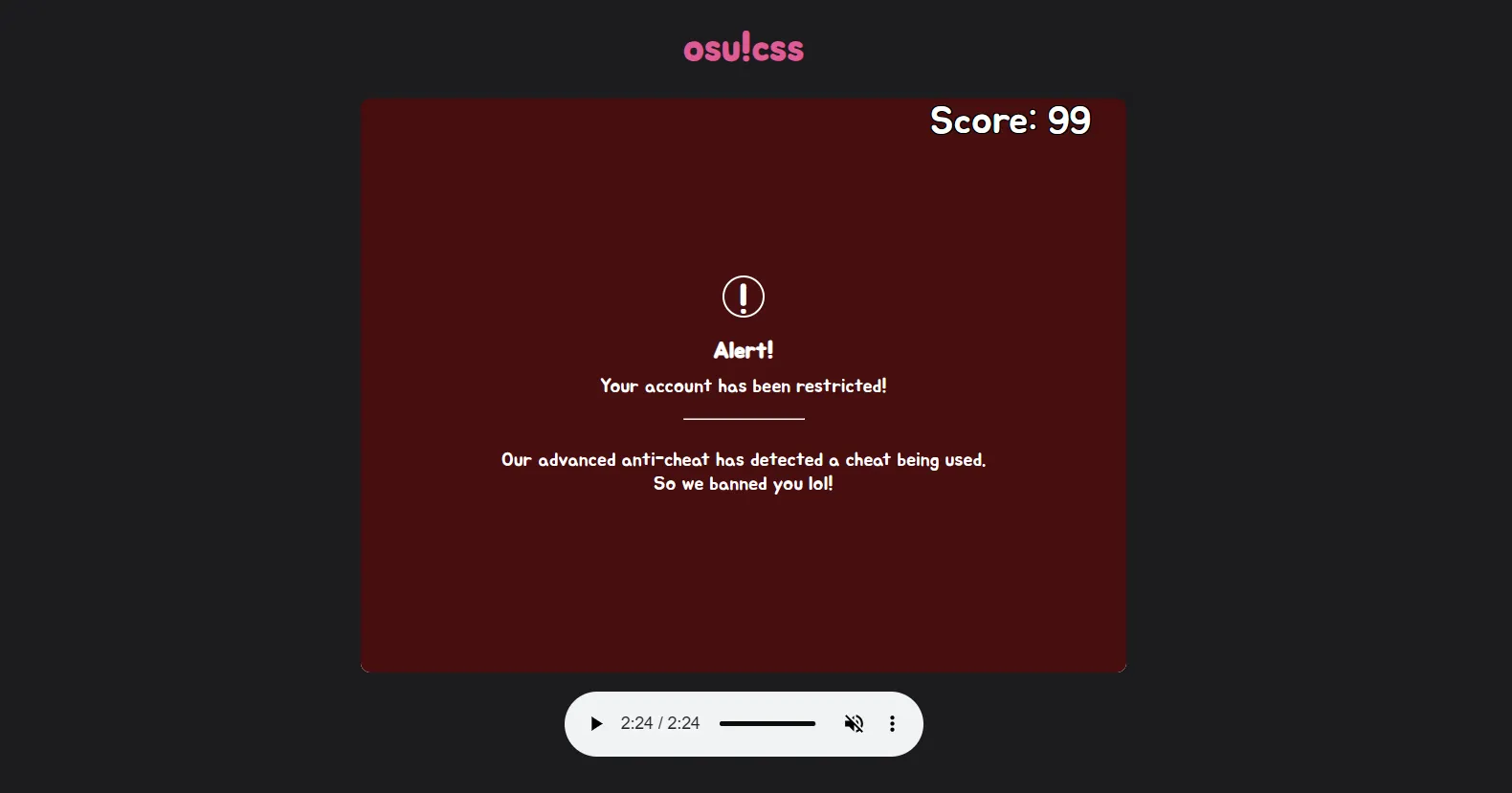 How did they put anticheat in here. The anti-cheat