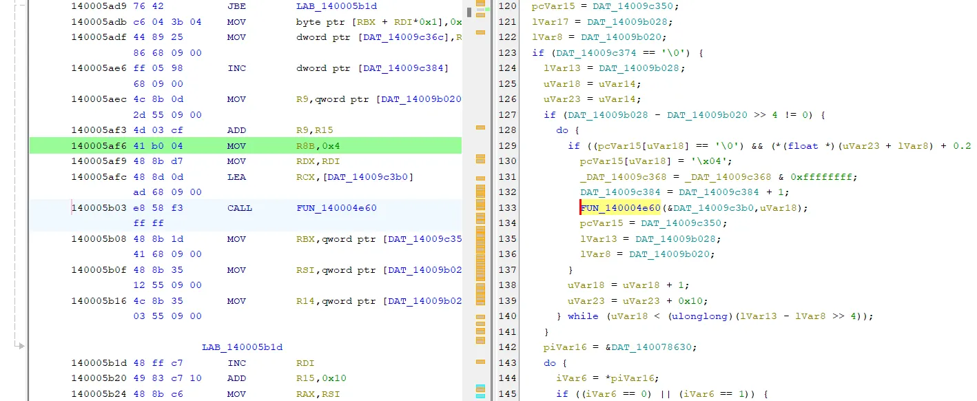 The miss count in decomp